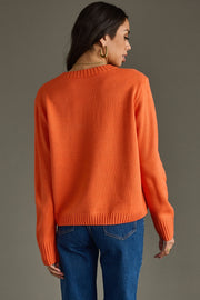 orange and bright pink ski goggles sweater, ski goggles sweater, ski sweater, colorful sweater, orange sweater, women's sweater, ski trip