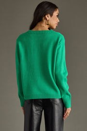 green and blue ski sweater, green sweater, ski sweater, colorful sweater, women's sweater