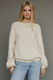 Ivory knit sweater