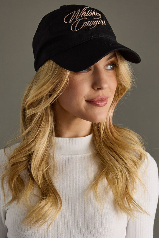 whiskey cowgirl baseball hat