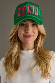 Ski Bum Trucker Hat - Green