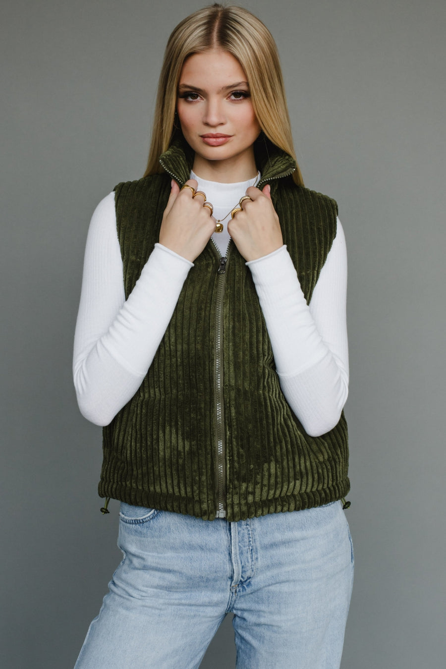 dark green corduroy vest, dark green vest, corduroy vest, women's vest, fall vest, winter vest, layering piece