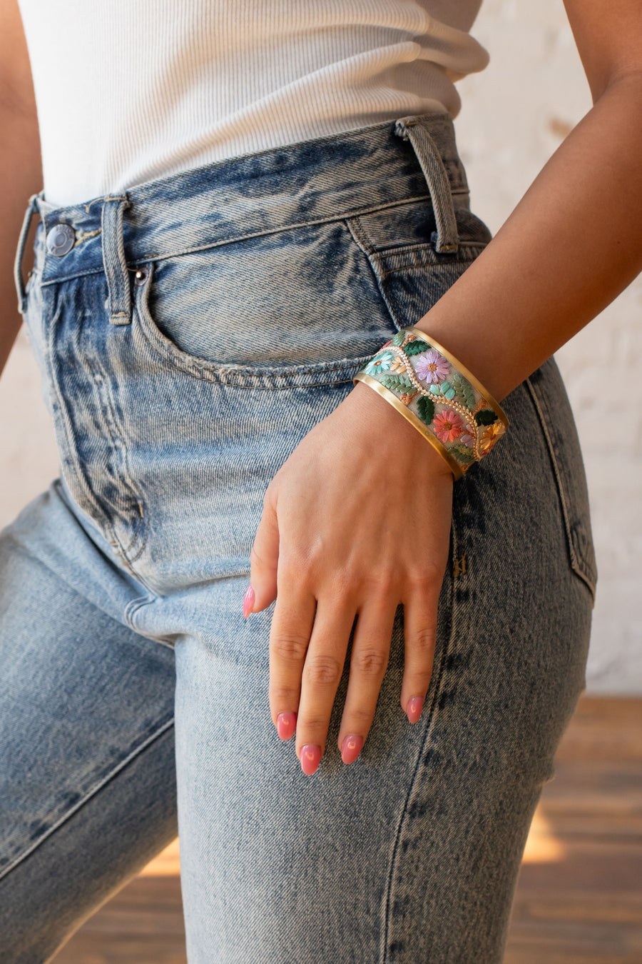 Oasis Floral Cuff