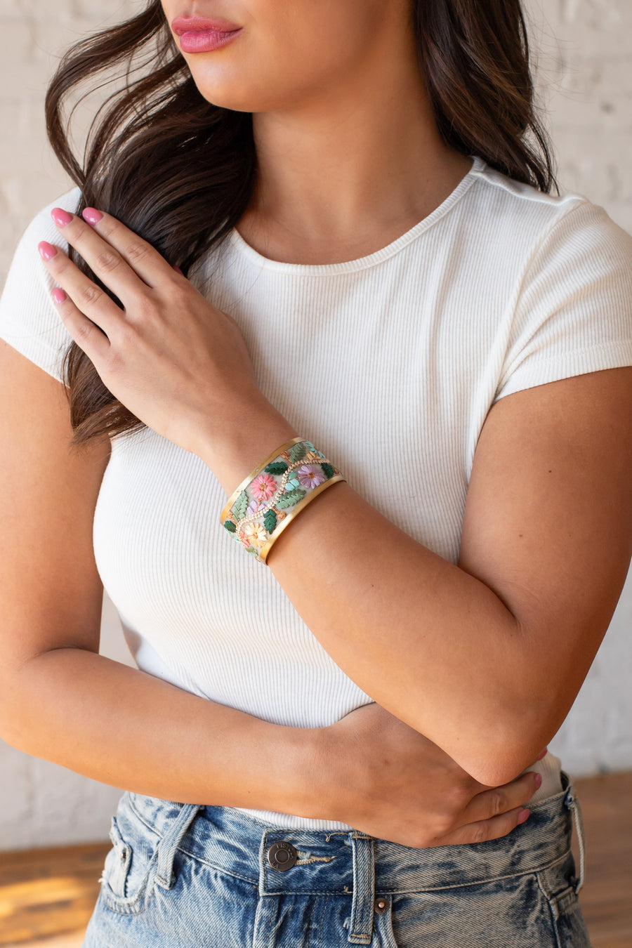 Oasis Floral Cuff