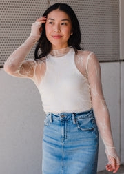 Best Of Us Lace Top - Ivory