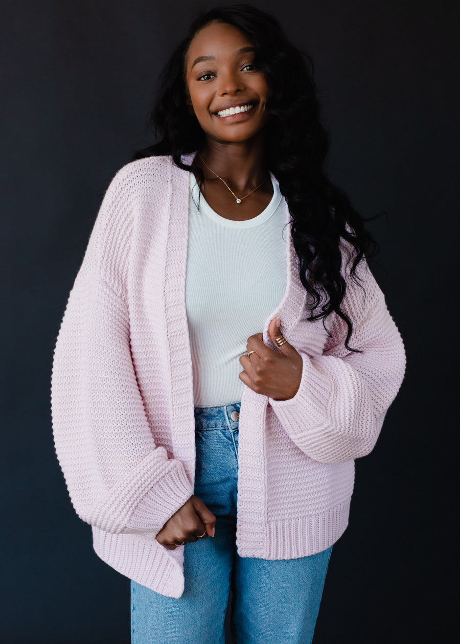 Ski Cardigan - Light Pink