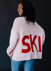 Ski Cardigan - Light Pink