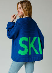 Ski Cardigan - Blue