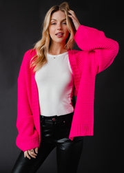 Ski Cardigan - Pink