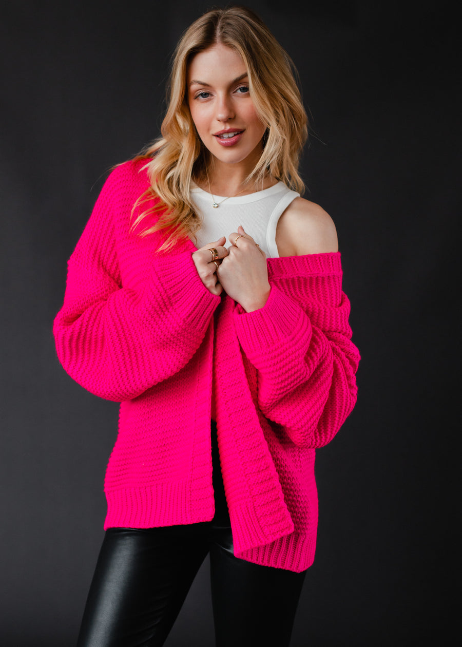 Ski Cardigan - Pink