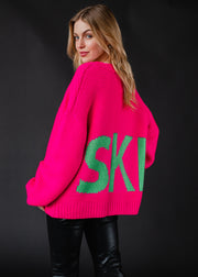 Ski Cardigan - Pink