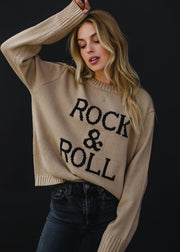 Rock & Roll Sweater - Tan