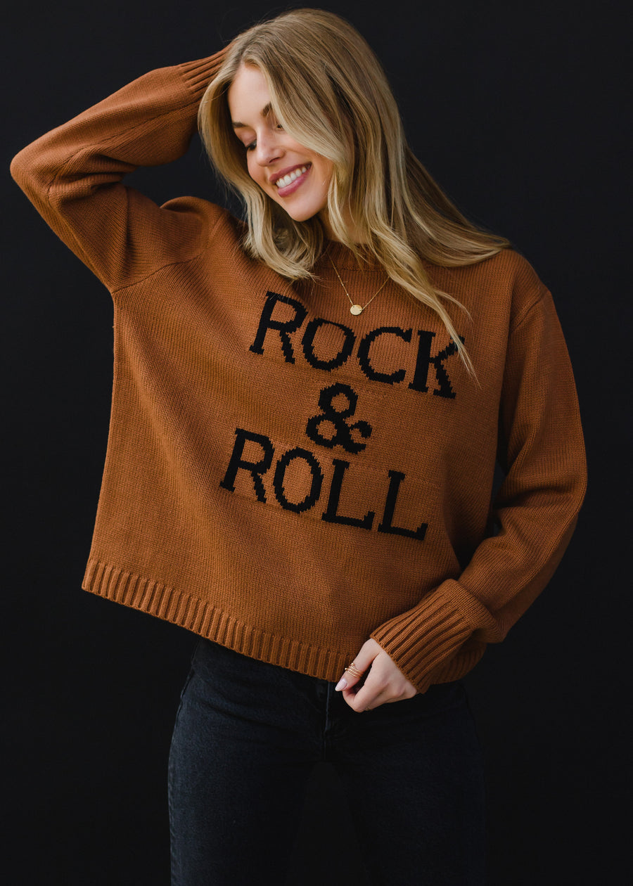 Rock & Roll Sweater - Caramel