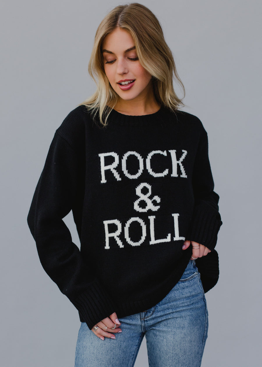 Rock & Roll Sweater - Black