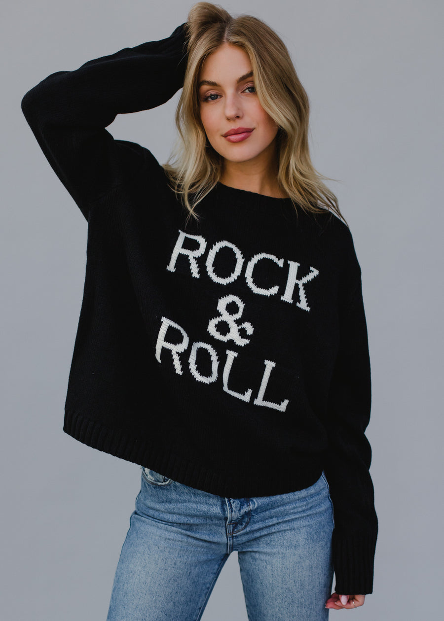 Rock & Roll Sweater - Black