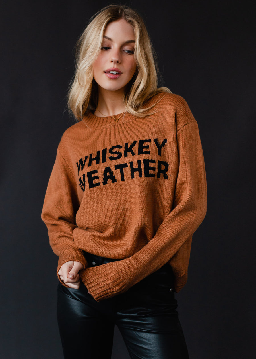 Whiskey Weather Sweater - Brown