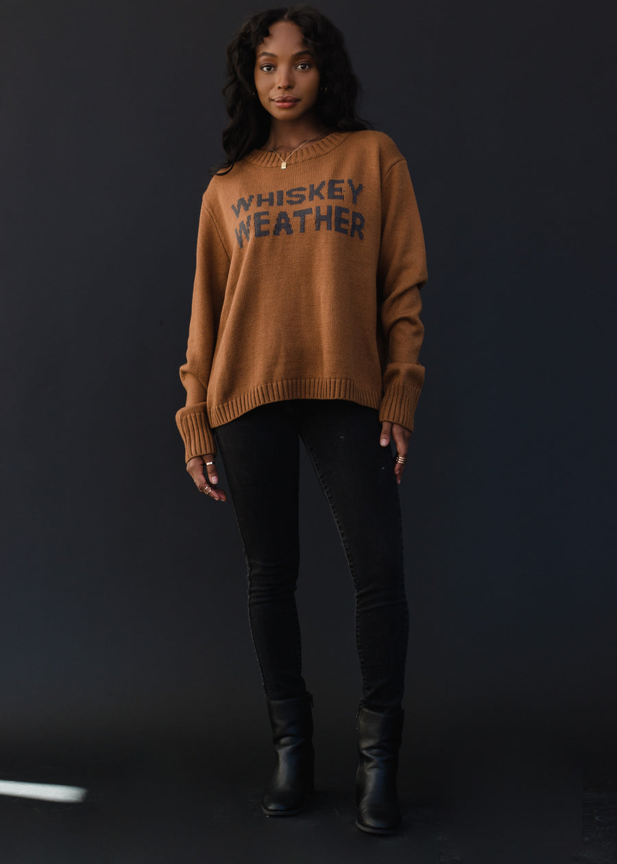 Whiskey Weather Sweater - Brown & Gray