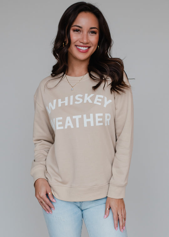 Whiskey Weather Sweatshirt - Tan