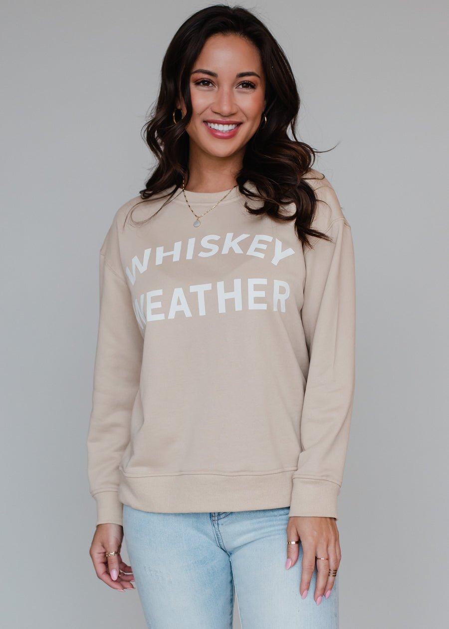Whiskey Weather Sweatshirt - Tan