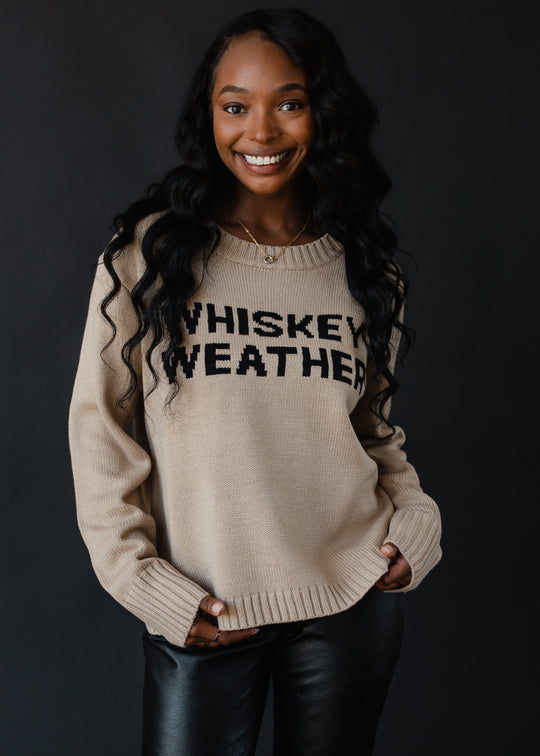 Whiskey Weather Sweater - Tan