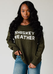 Whiskey Weather Sweater - Olive