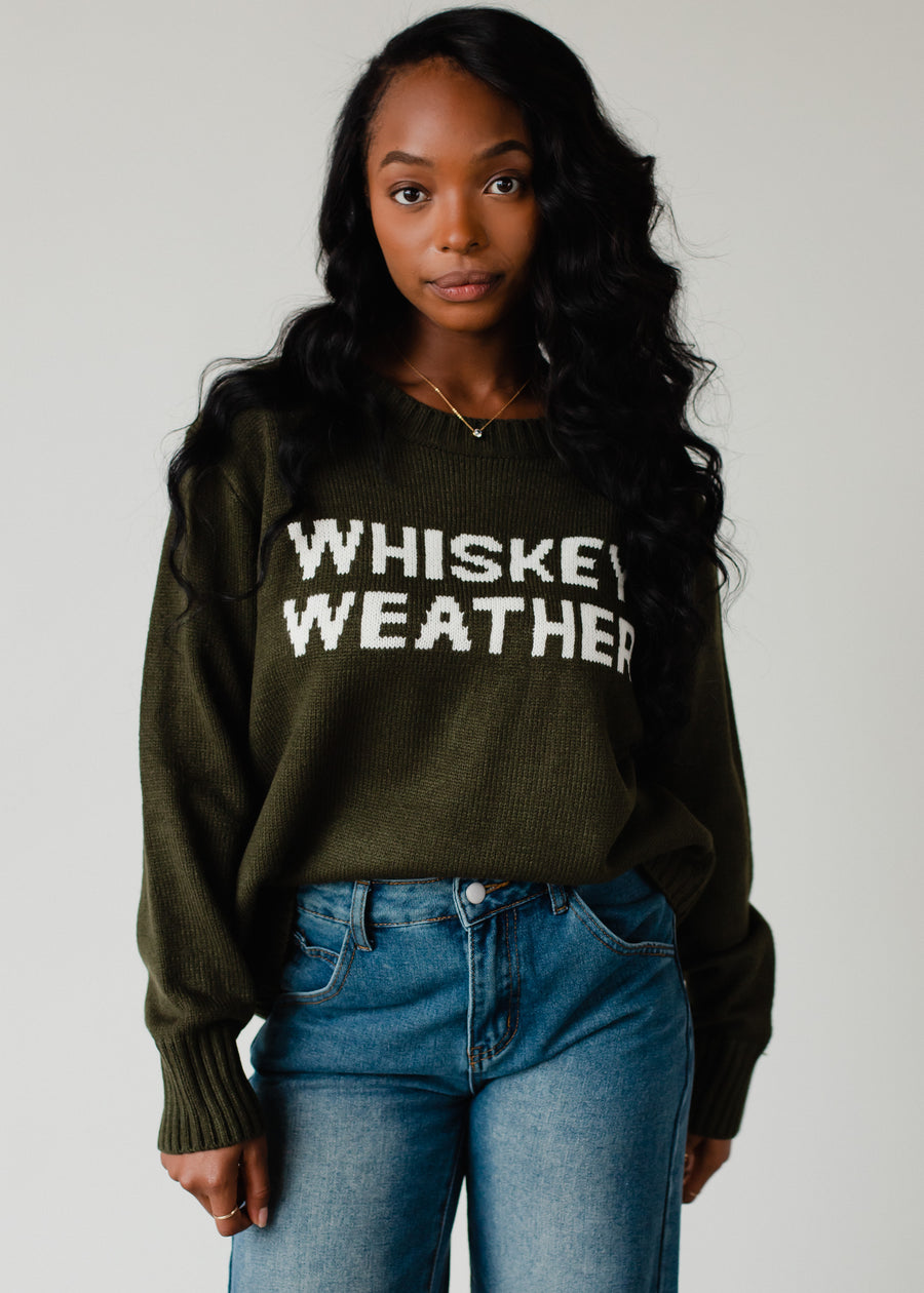 Whiskey Weather Sweater - Olive