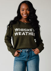 Whiskey Weather Sweater - Olive