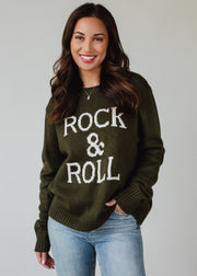 Rock & Roll Sweater - Olive