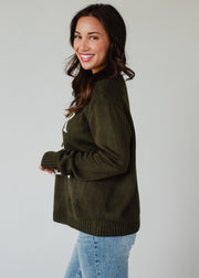 Rock & Roll Sweater - Olive