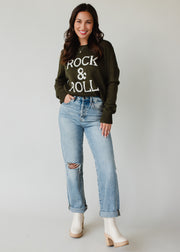 Rock & Roll Sweater - Olive