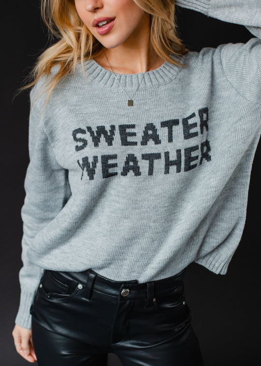 Sweater Weather Sweater - Gray