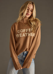 Coffee Weather Sweater - Light Brown