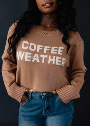 Coffee Weather Sweater - Light Brown