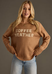 Coffee Weather Sweater - Light Brown