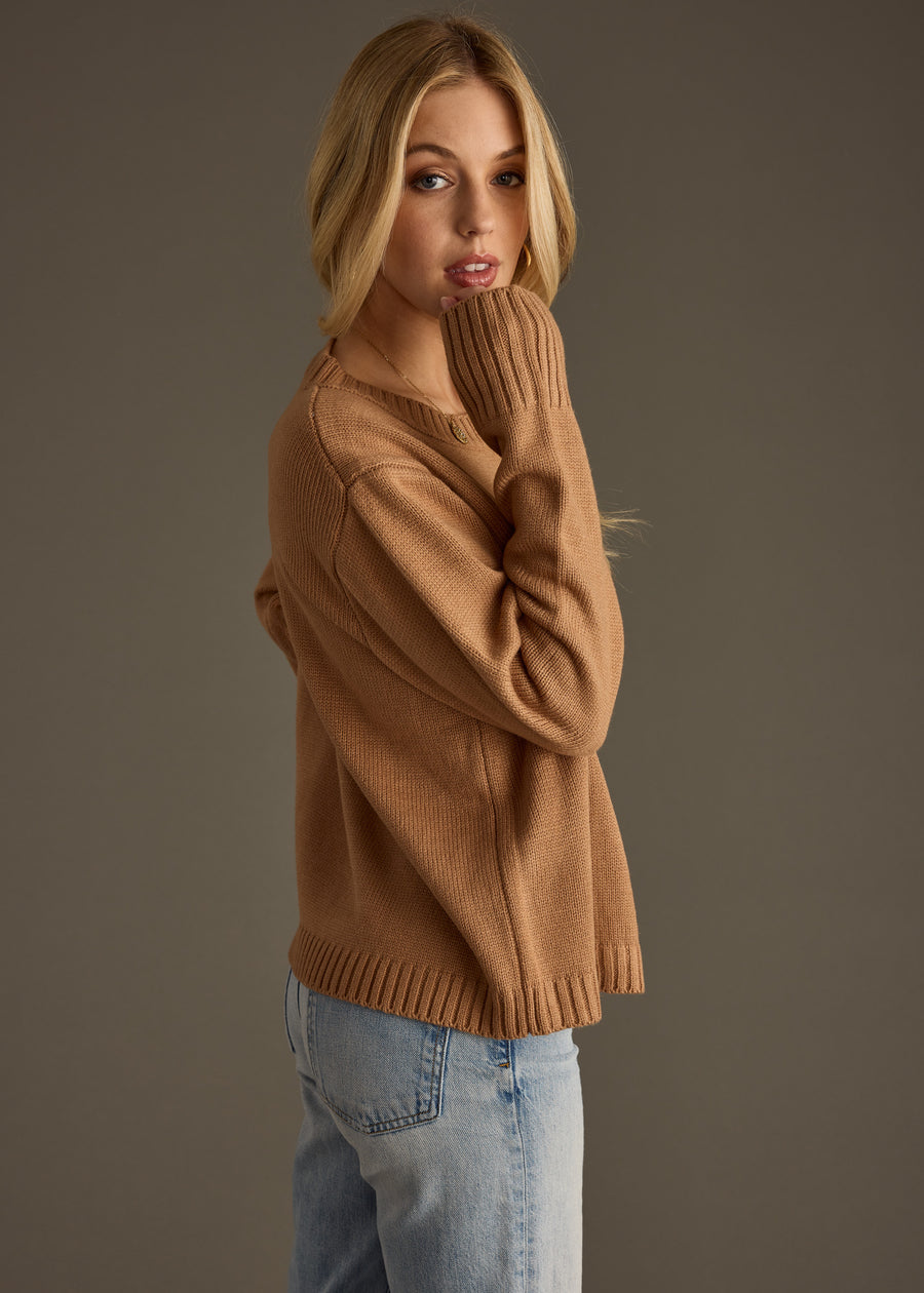 Coffee Weather Sweater - Light Brown