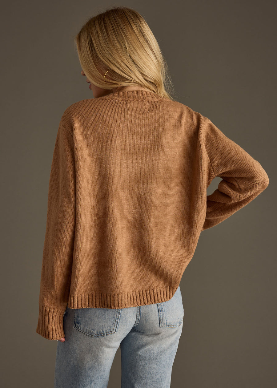 Coffee Weather Sweater - Light Brown