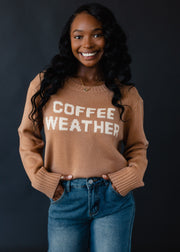 Coffee Weather Sweater - Light Brown