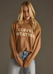 Coffee Weather Sweater - Light Brown