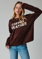 Coffee Weather Sweater - Dark Brown