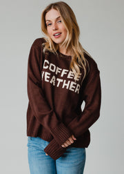 Coffee Weather Sweater - Dark Brown