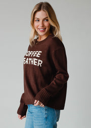 Coffee Weather Sweater - Dark Brown