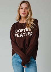 Coffee Weather Sweater - Dark Brown