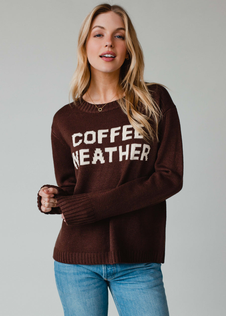 Coffee Weather Sweater - Dark Brown