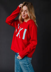 Ski Sweater - Red