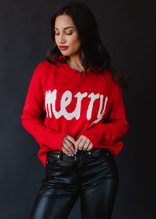 Merry Sweater - Red