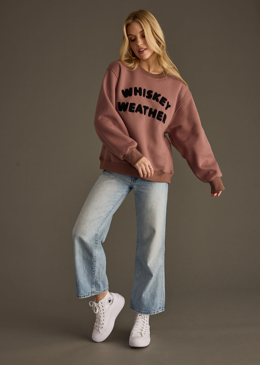 Whiskey Weather Sweatshirt - Mocha