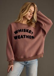 Whiskey Weather Sweatshirt - Mocha