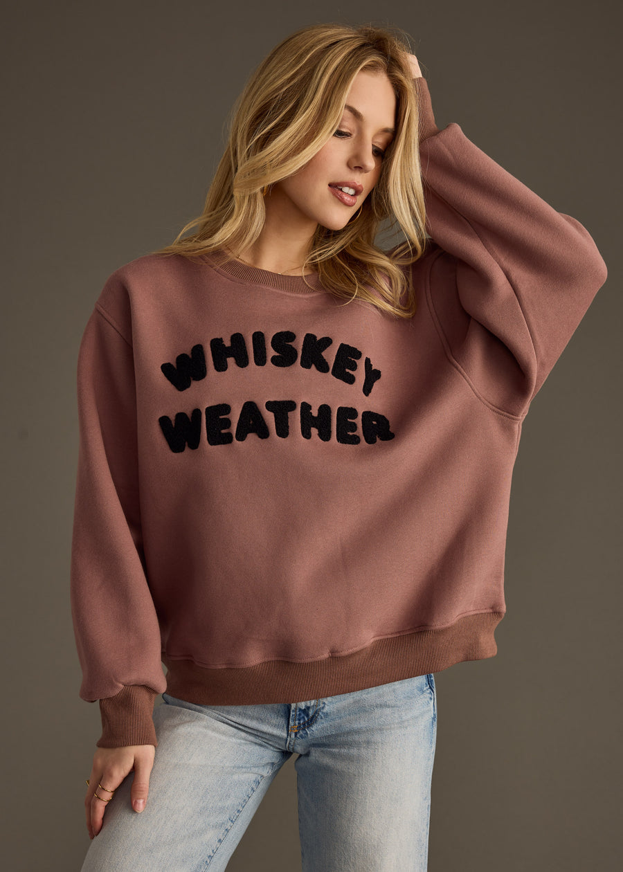 Whiskey Weather Sweatshirt - Mocha