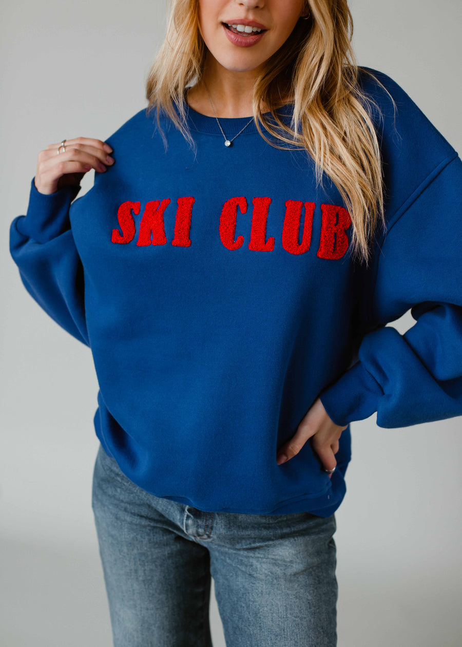 Ski Club Sweatshirt - Blue