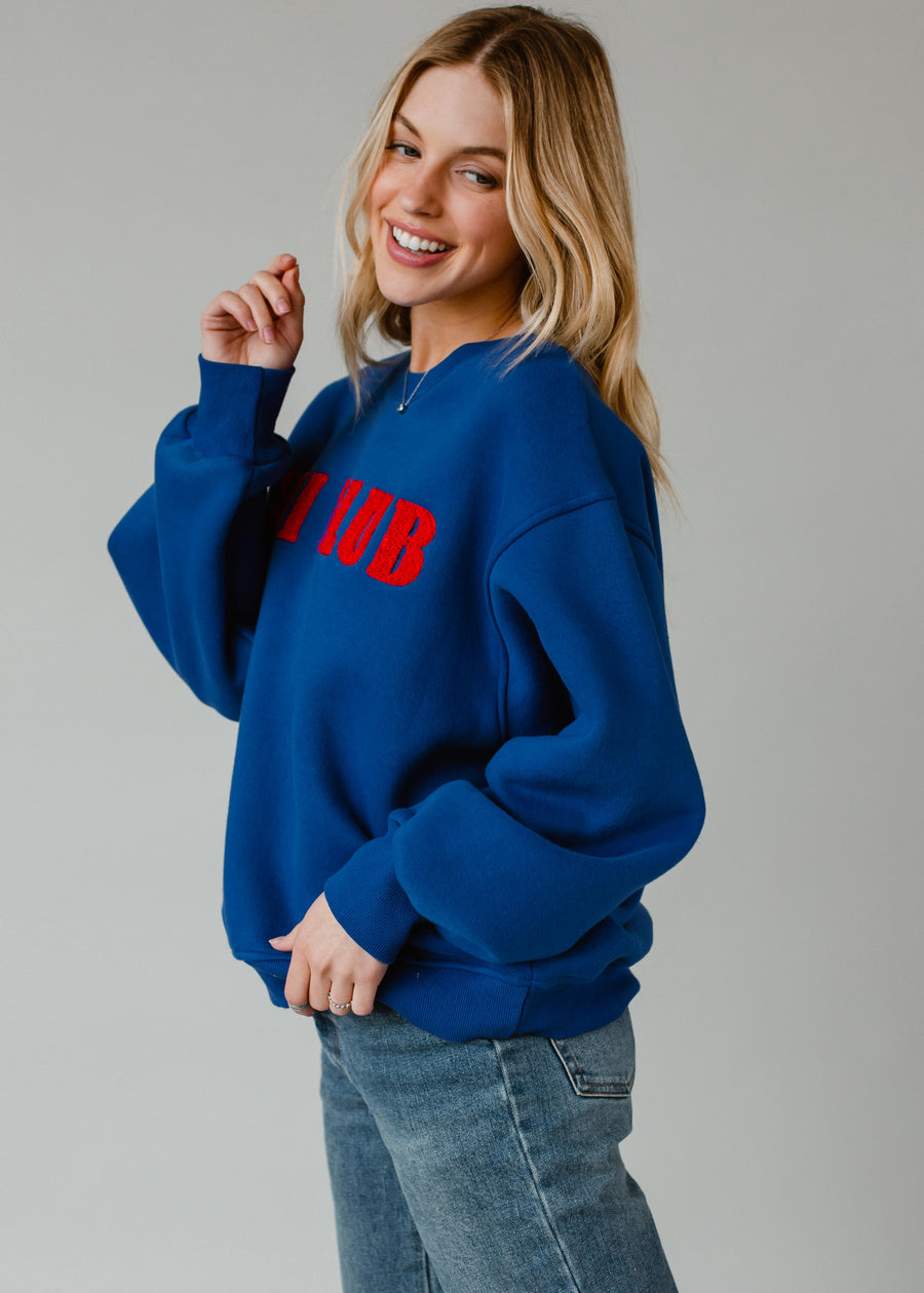 Ski Club Sweatshirt - Blue